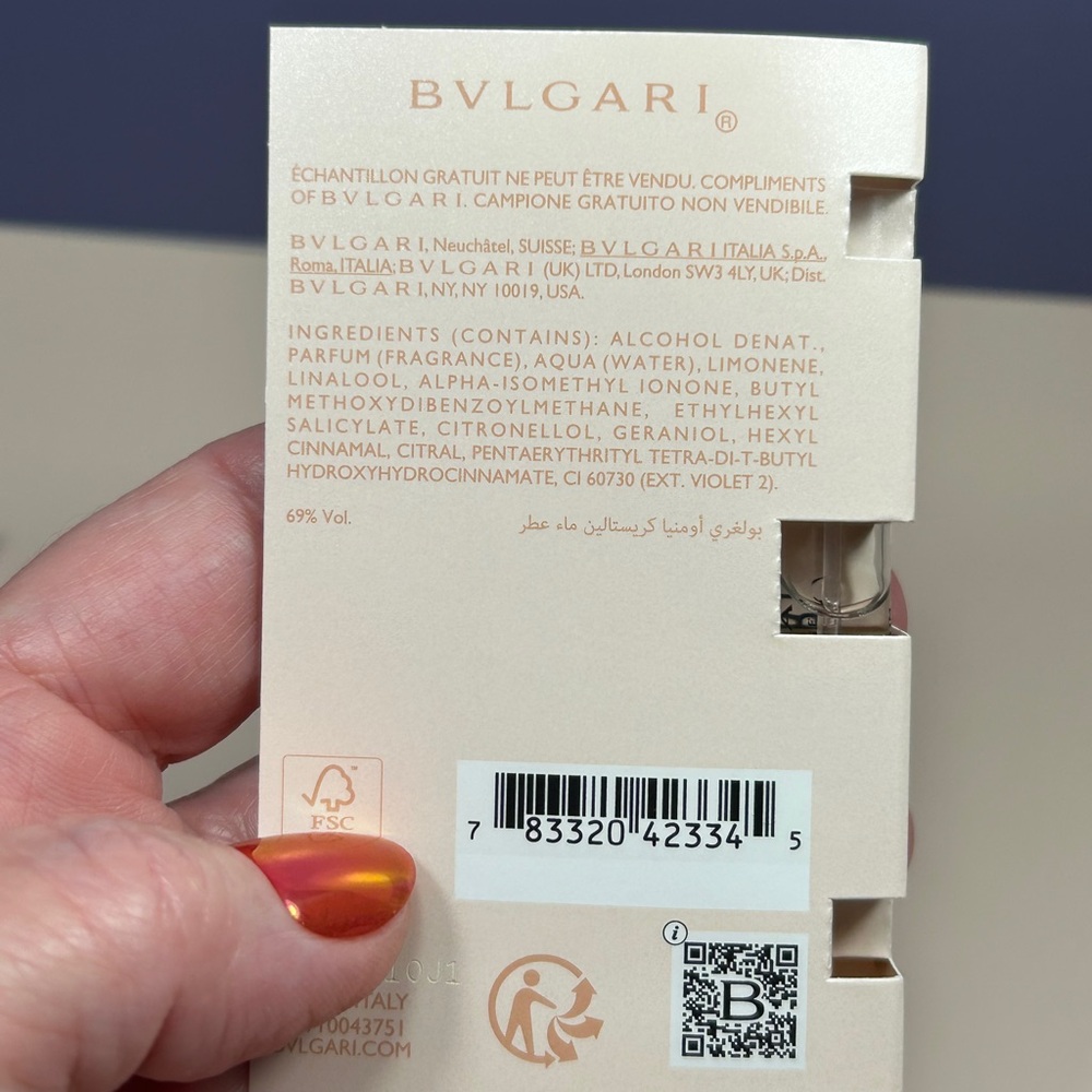 Valentino Donna and Bvlgari Omnia Perfume Samples - Picture 5 of 5